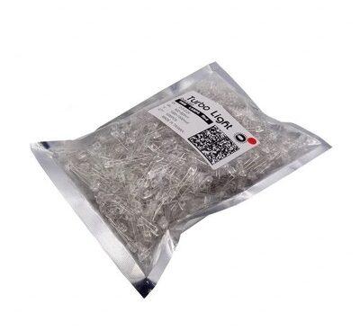 LED اوال 5mm قرمز شفاف تایوانی مارک Turbo Light