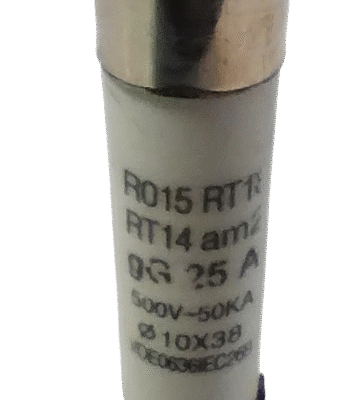 فیوز سیلندری 25A-500V سایز 10X38