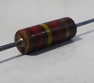 مقاومت 2.4 کیلو اهم 1 وات ٪5 متال اکساید (2.4k 1w)