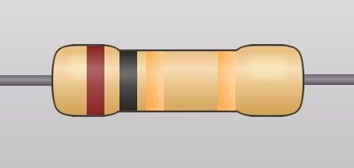 مقاومت 1 اهم 0.5 وات ٪5 (1R 0.5W)